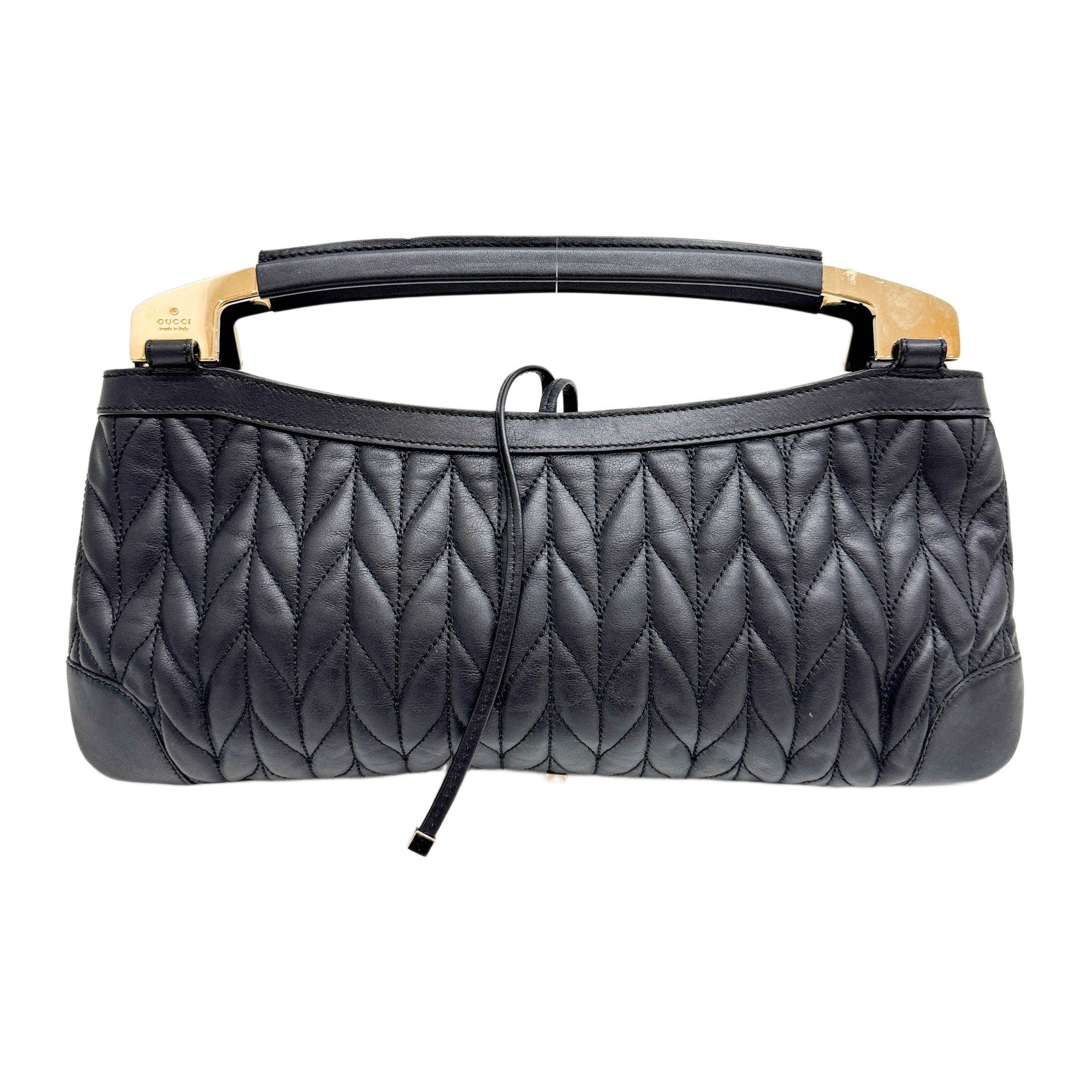 Black Leather Two-Way Bag