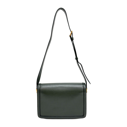 Solferino Sage Green Leather Shoulder Bag