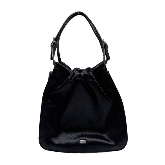 Black Satin Hand Bag
