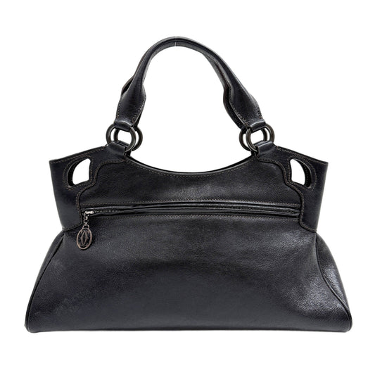Marcello Black Leather Hand Bag