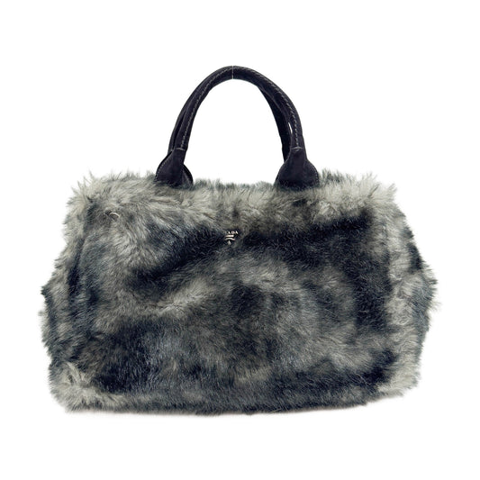 Canapa Gray Fur Hand Bag