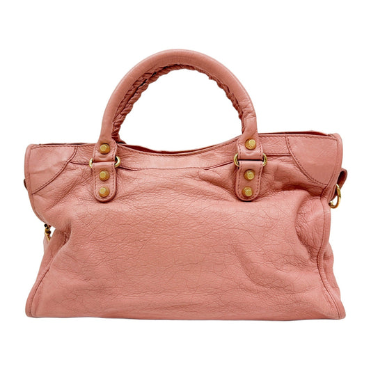 The City Pink Leather Two-Way Bag