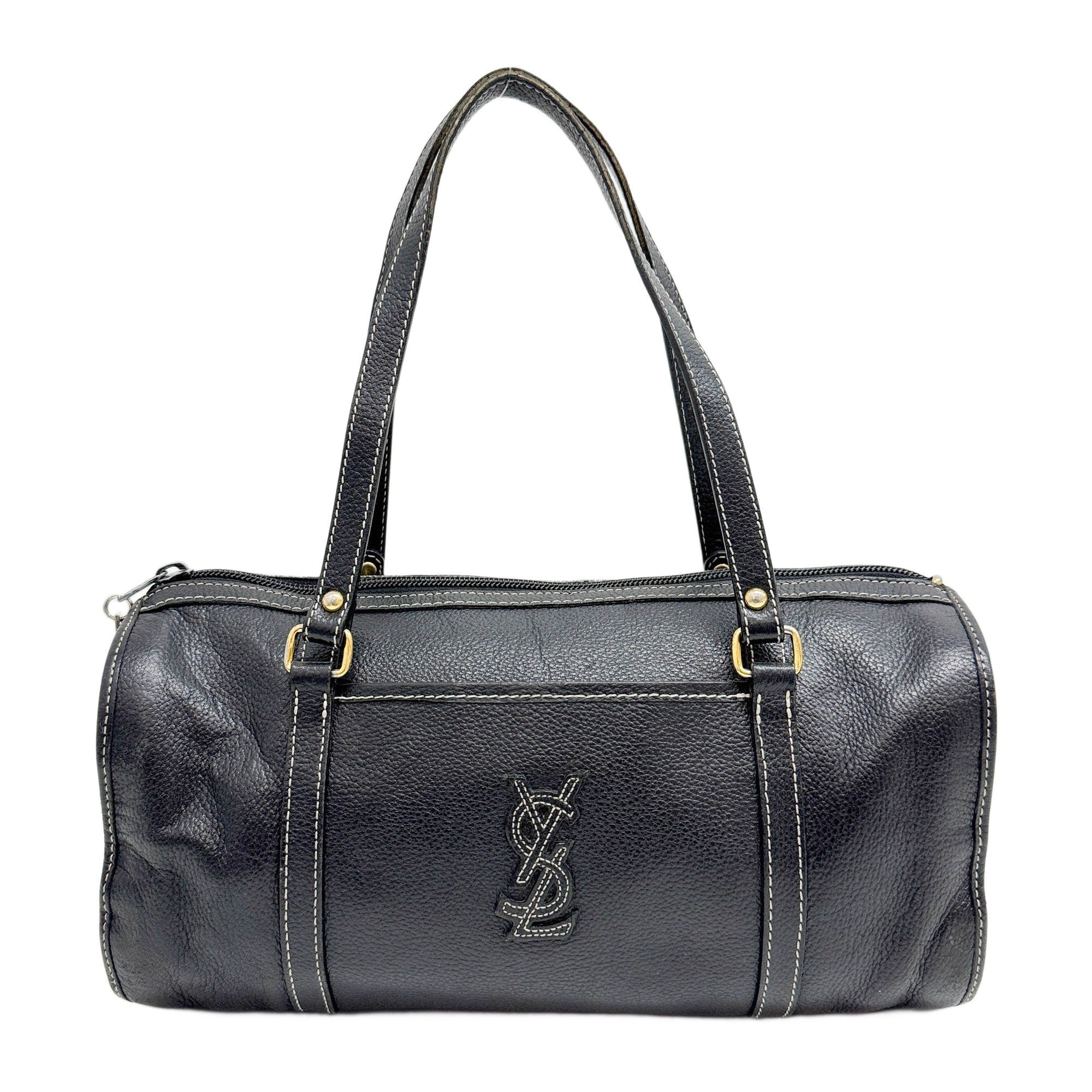 Black Leather Shoulder Bag