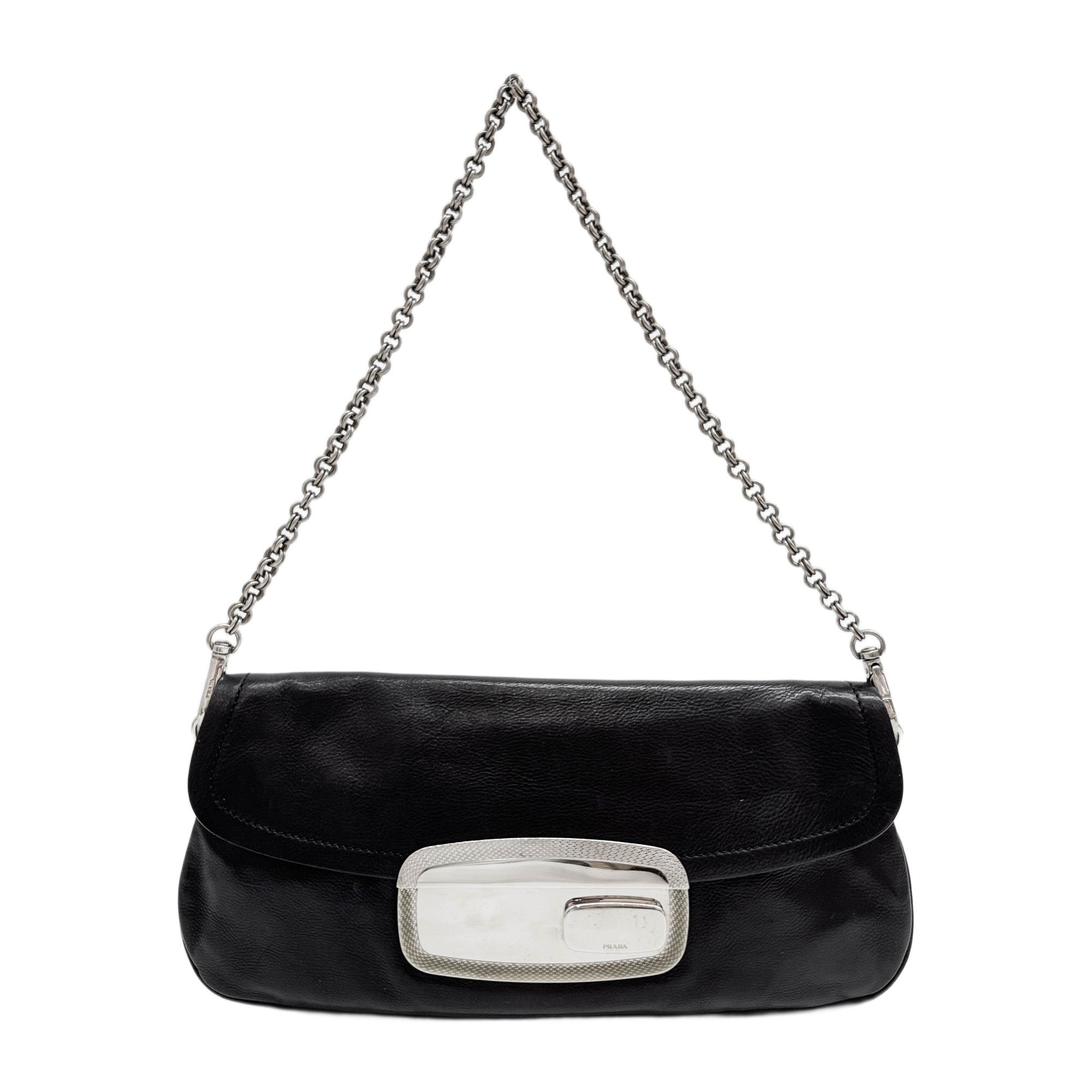 Black Leather Shoulder Bag