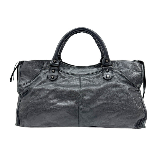 Part Time Black Leather Two Way Bag