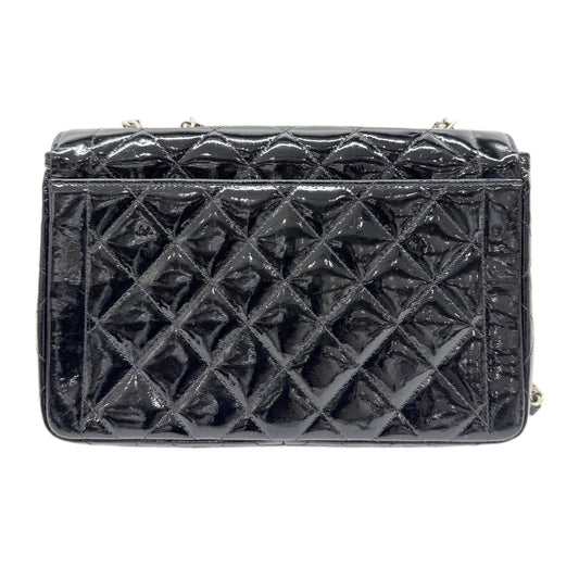Classic Flap Matelasse Black Patent Leather Shoulder Bag