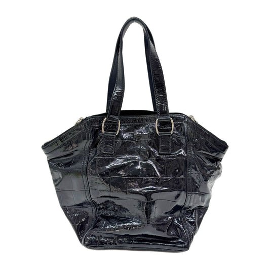 Downtown Crocodile Embossed Leather Shoulder Bag
