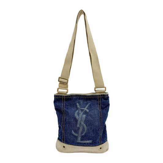 Blue Denim Shoulder Bag