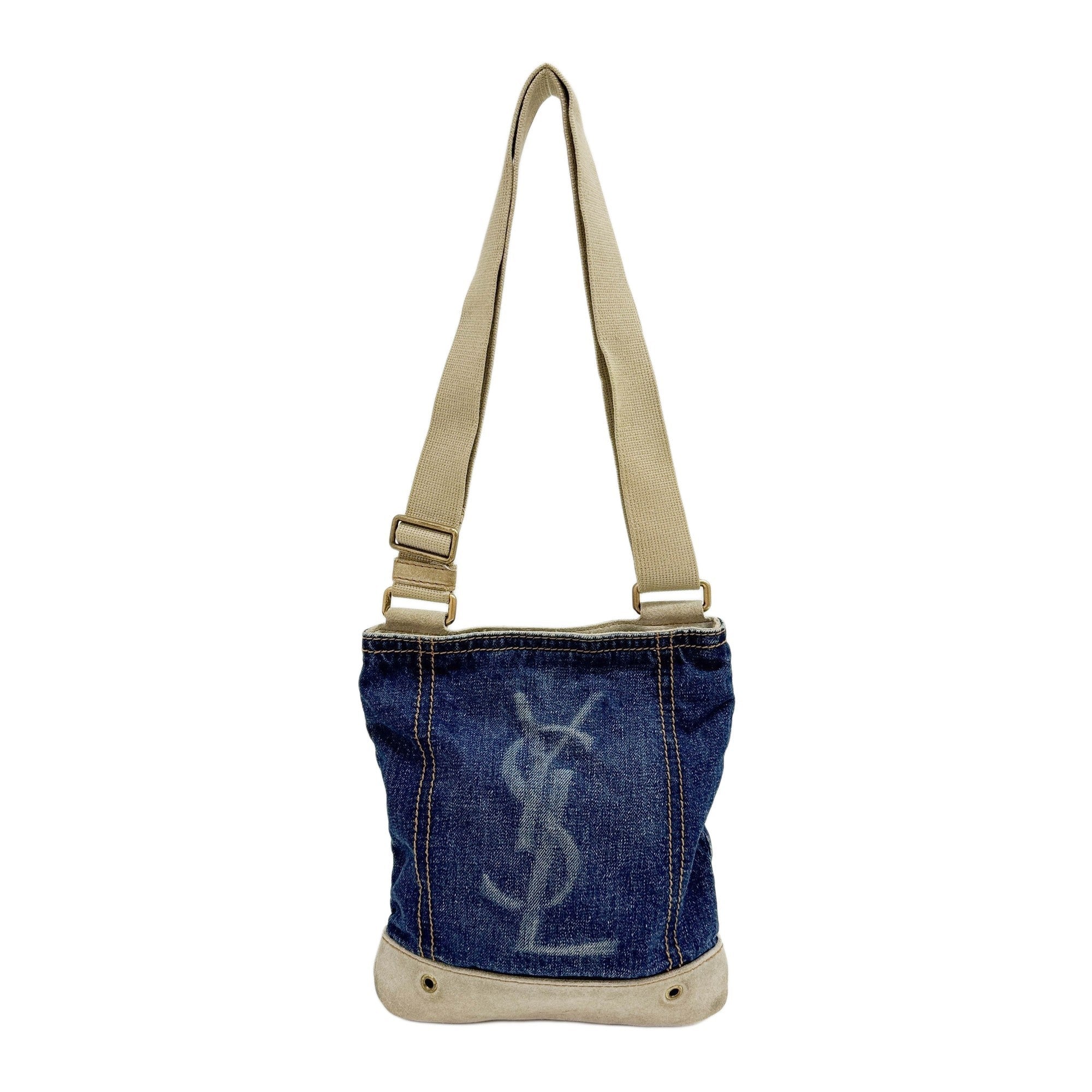 Blue Denim Shoulder Bag