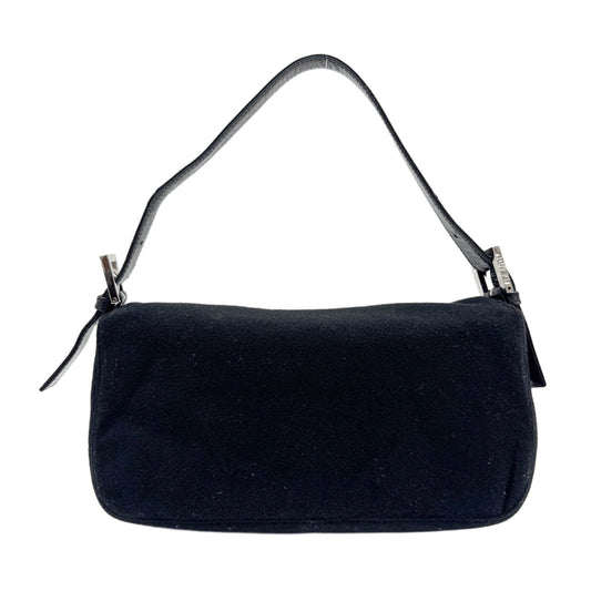 Baguette Black Cashmere Shoulder Bag