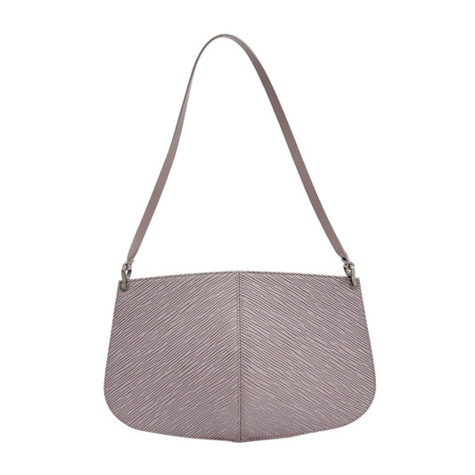 Epi Demi-Lune Lilac Leather Shoulder Bag