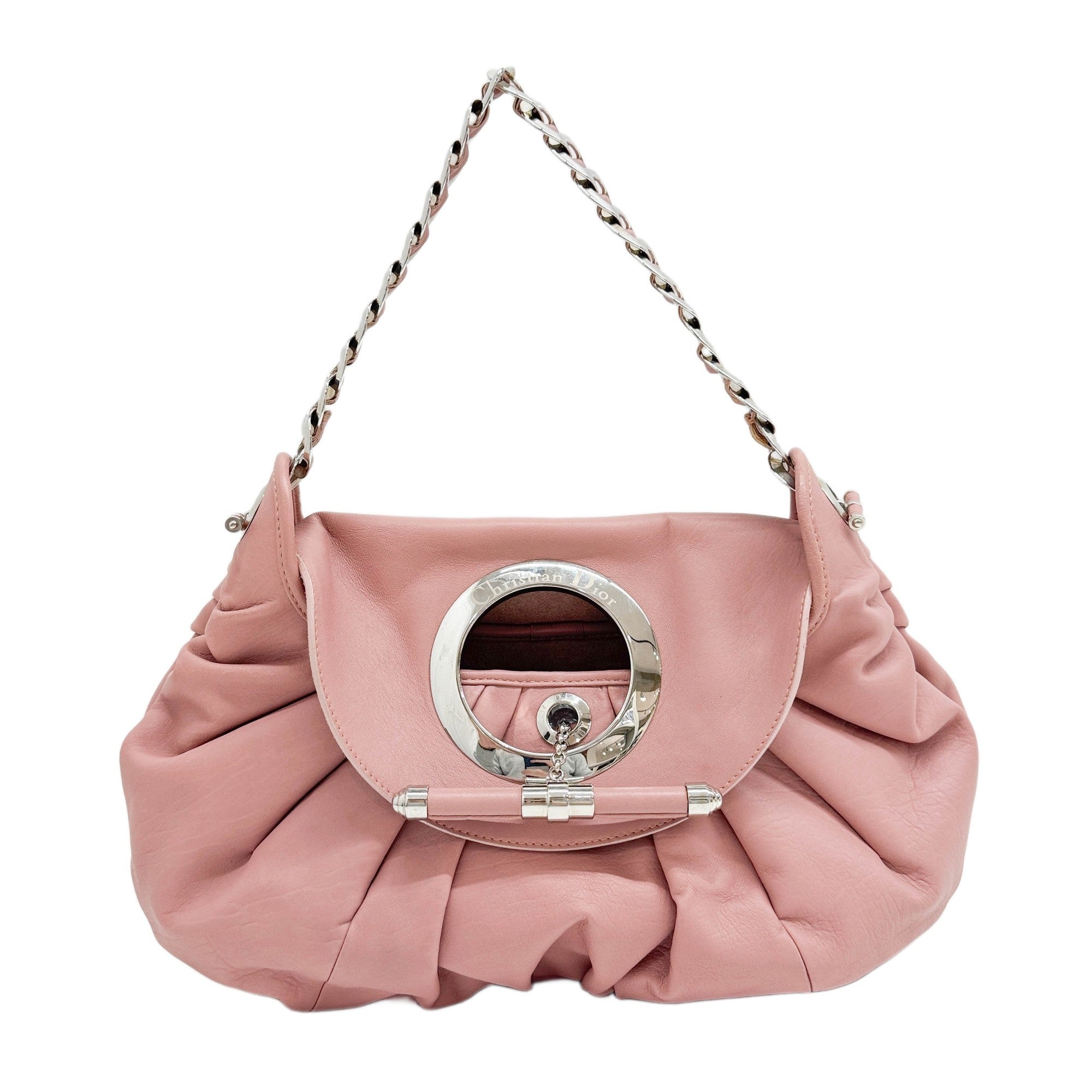 Jazz Club Pink Leather Shoulder Bag