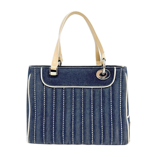 Lady Dior Blue Denim Two Way bag