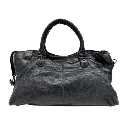 Part Time Black Leather Two Way Bag