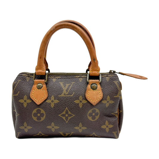 Mini Speedy Brown Monogram Canvas Hand Bag