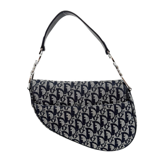 Saddle Black Trotter Canvas Shoulder Bag