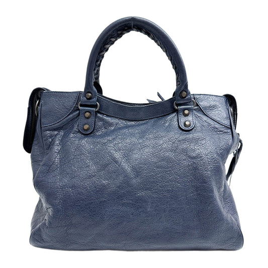 Velo Blue Leather Two Way Bag