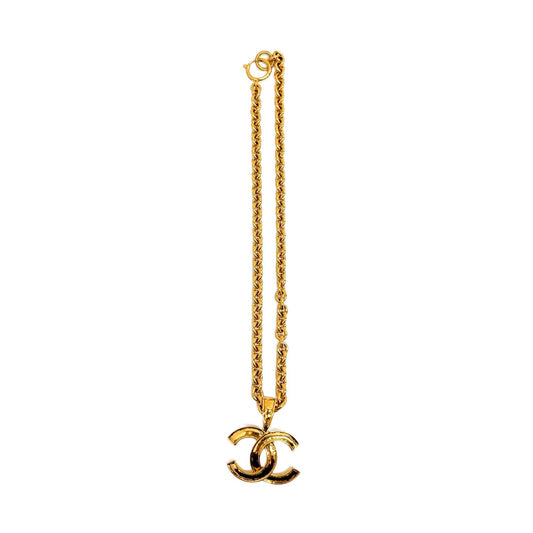 Coco Mark Gold Metal Chain Necklace