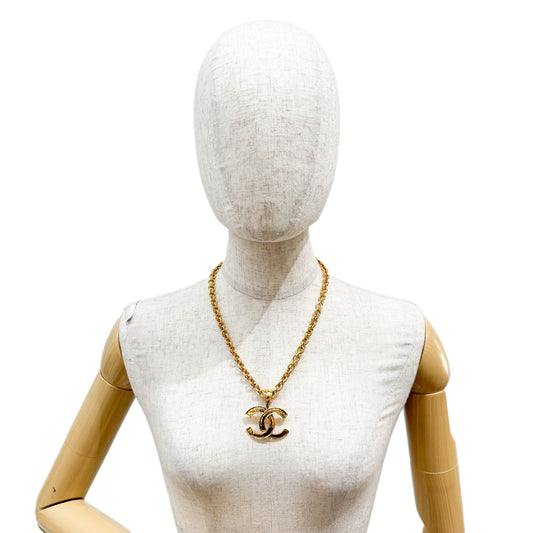 Coco Mark Gold Metal Chain Necklace
