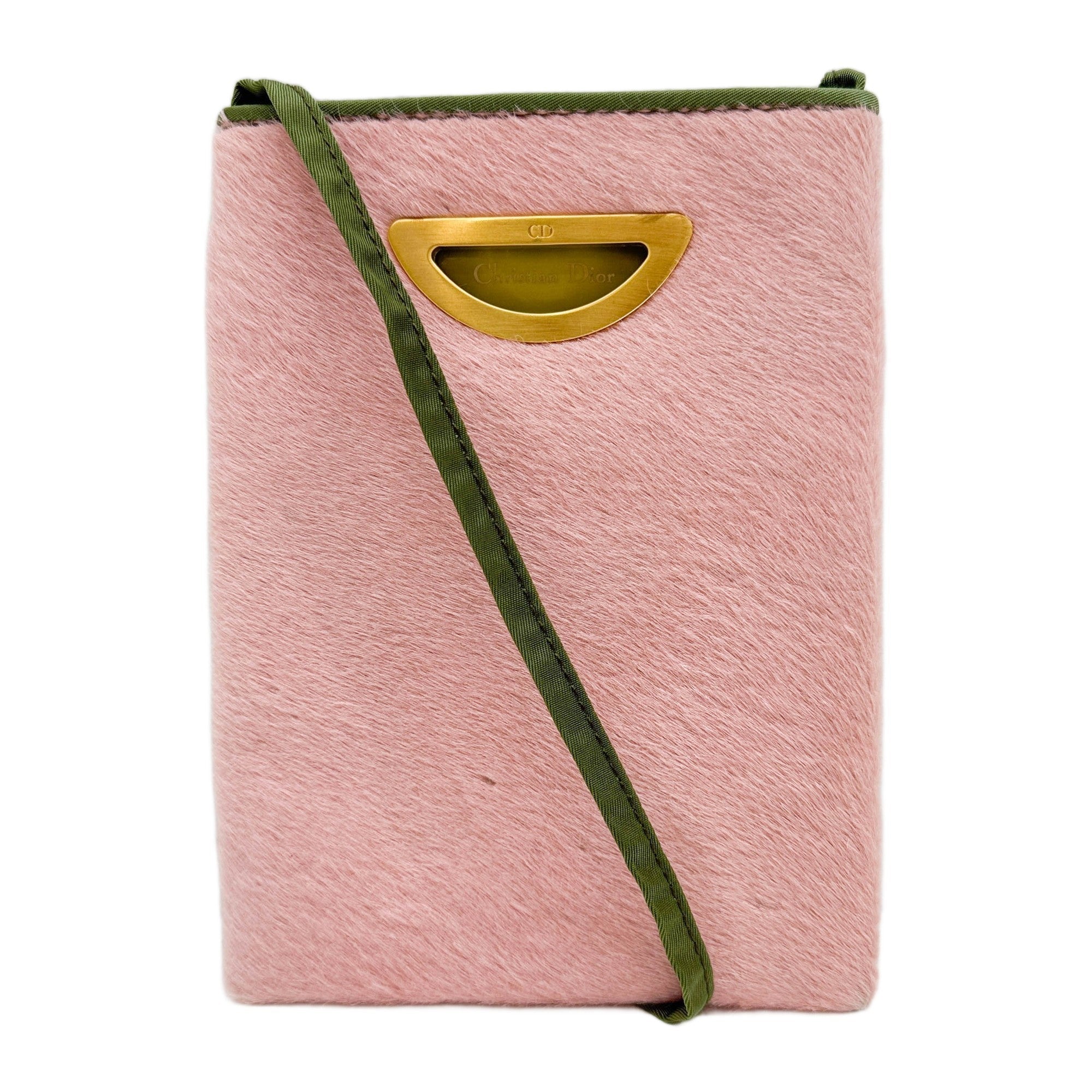 Pink Pony Hair Crossbody Pochette