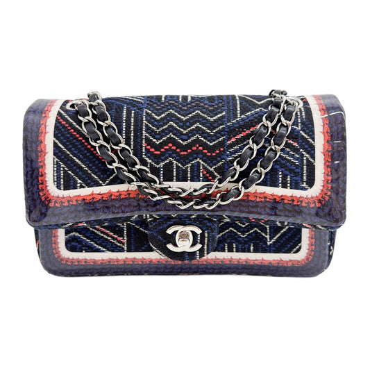 Classic Double Flap 2016-2017 Multicolor Cotton Shoulder Bag