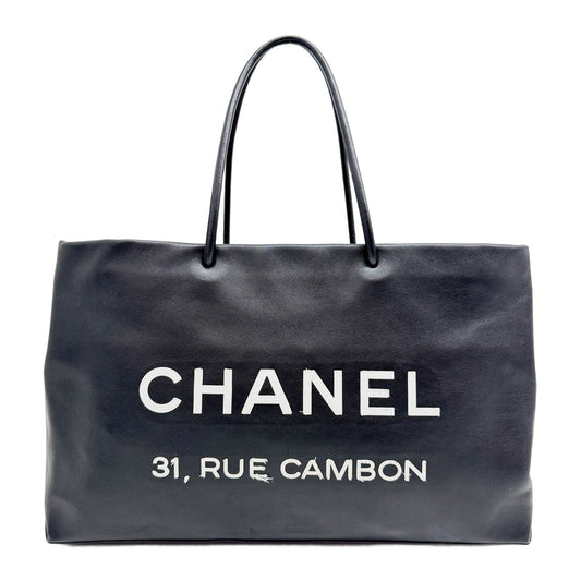 Essential 31 Rue Cambon Shopping 2008-2009 Black Leather Shoulder Bag