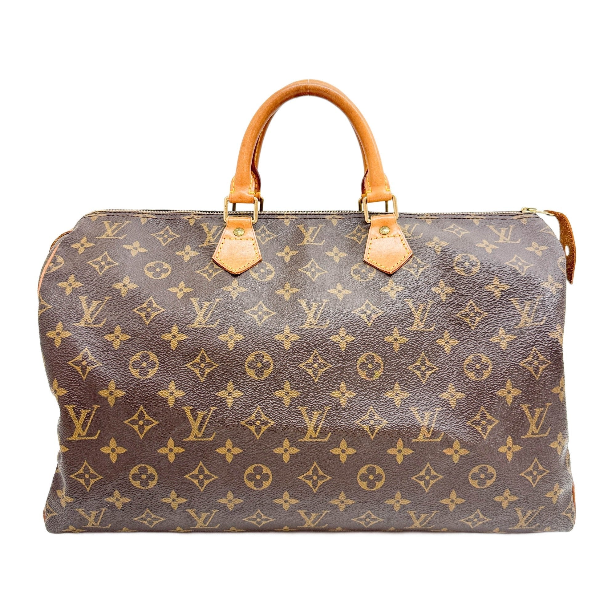 Speedy 40 Brown Monogram Canvas Hand Bag