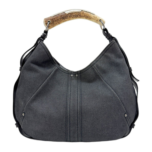 Mombasa Gray Denim Shoulder Bag