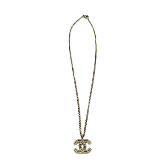 CC Pendant 2007 Gold Metal Chain Necklace