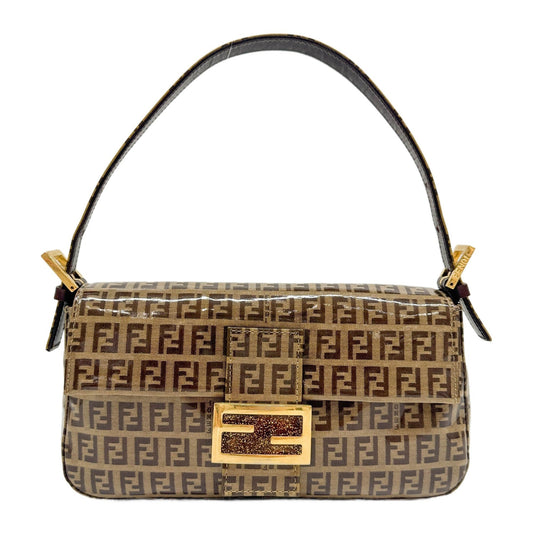 Baguette Brown Zucchino Canvas Shoulder Bag