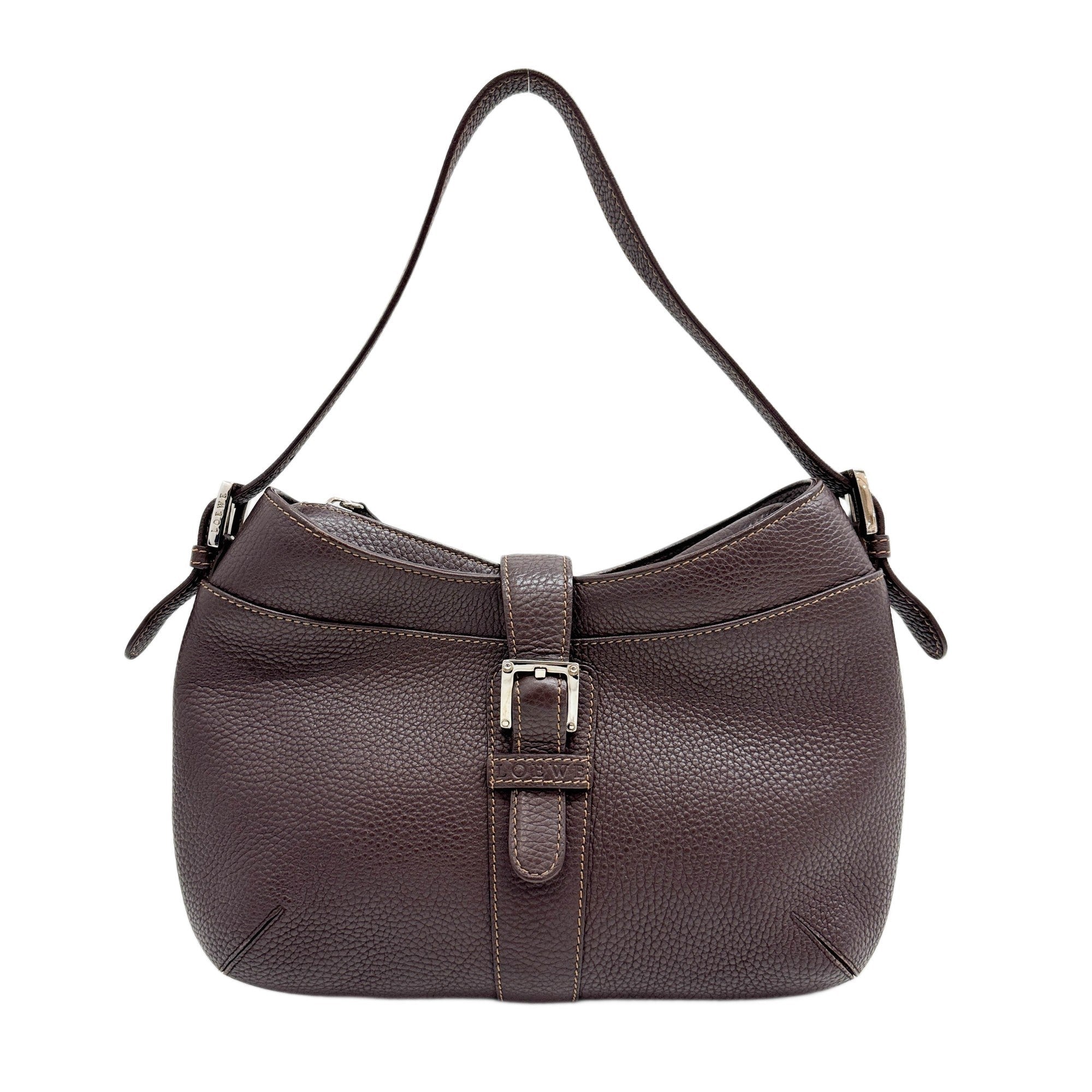Brown Leather Shoulder Bag