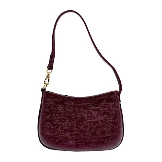 Red Leather Bracelet Pouch Shoulder Bag