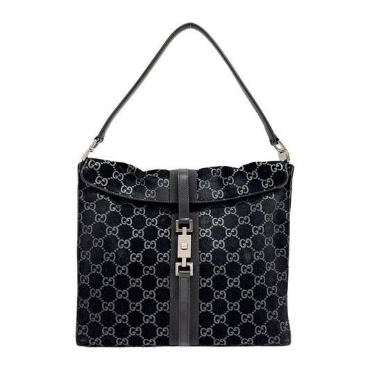 Jackie Black GG Suede Shoulder Bag