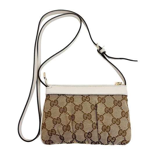 Mini Brown GG Canvas Crossbody Bag