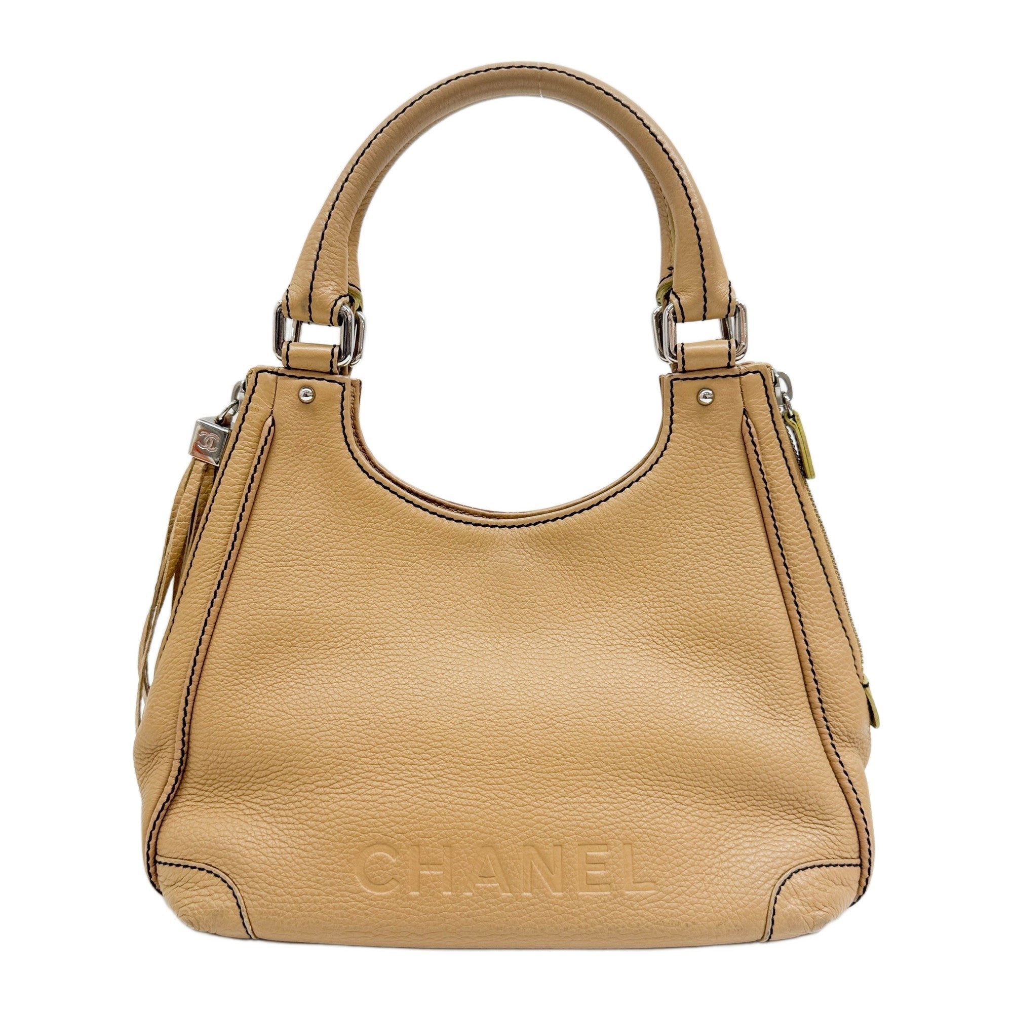 2003-2004 Sandy Brown Leather Shoulder Bag