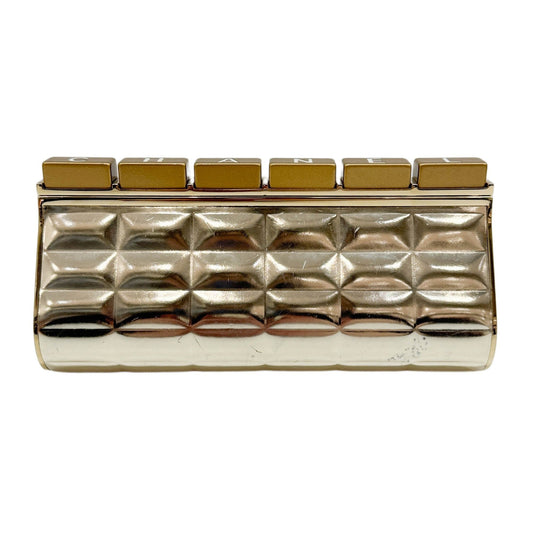 Keyboard 2009-2010 Matelasse Gold Metal Clutch Bag