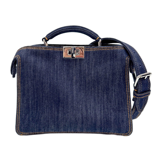 Mini Peekaboo IseeU Blue Denim Two Way Bag
