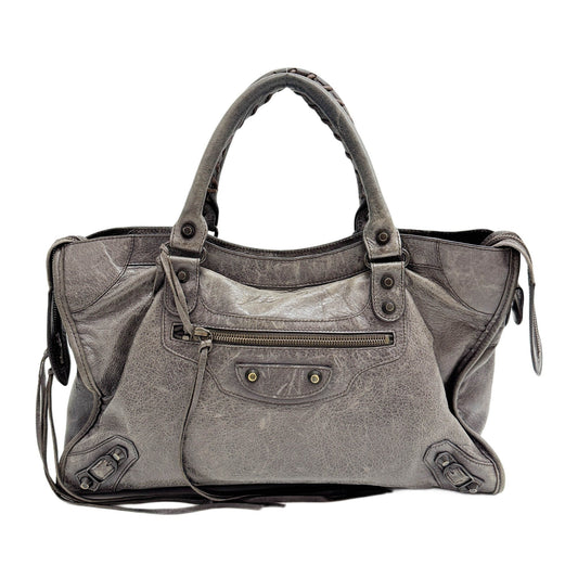 The City Cigar Brown Leather Two Way Bag
