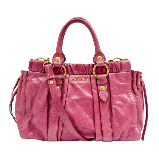 Vitello Fuchsia Pink Two Way Bag