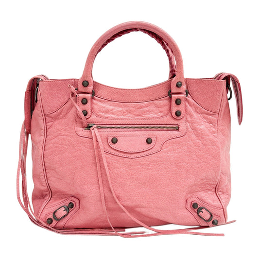 Velo Grenadine Pink Leather Two Way Bag