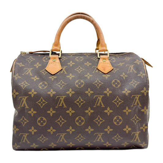 Speedy 30 Brown Monogram Canvas Hand Bag