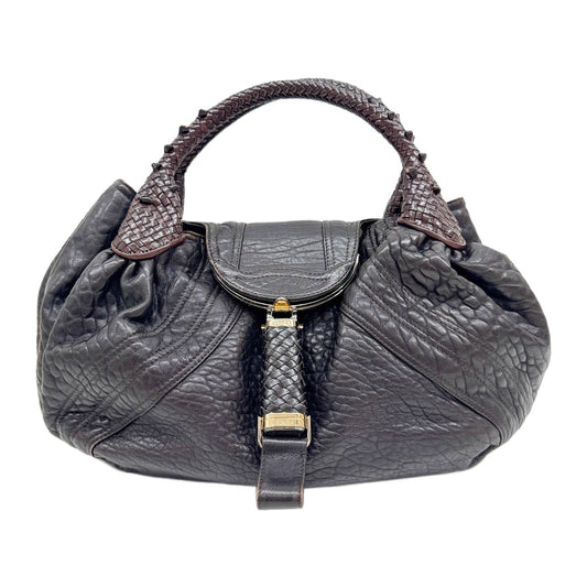 Spy Brown Leather Shoulder Bag