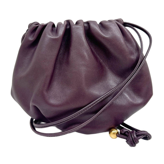 Pouch String Deep Red Shoulder Bag