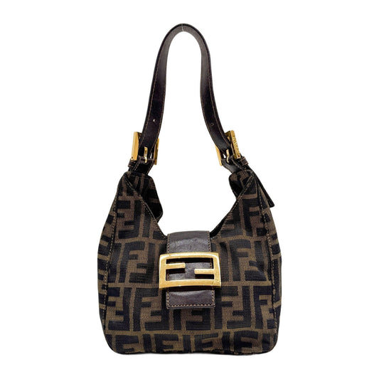 Zucca Brown Canvas Handle Bag