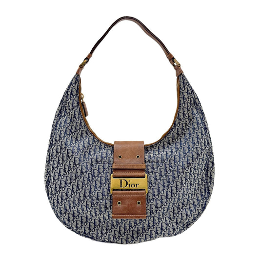 Street Chic Hobo Blue Trotter Canvas Shoulder Bag