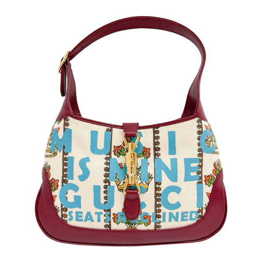 Jackie 1961 100 Centennial Multicolor Music Is Mine Canvas Two Way Bag