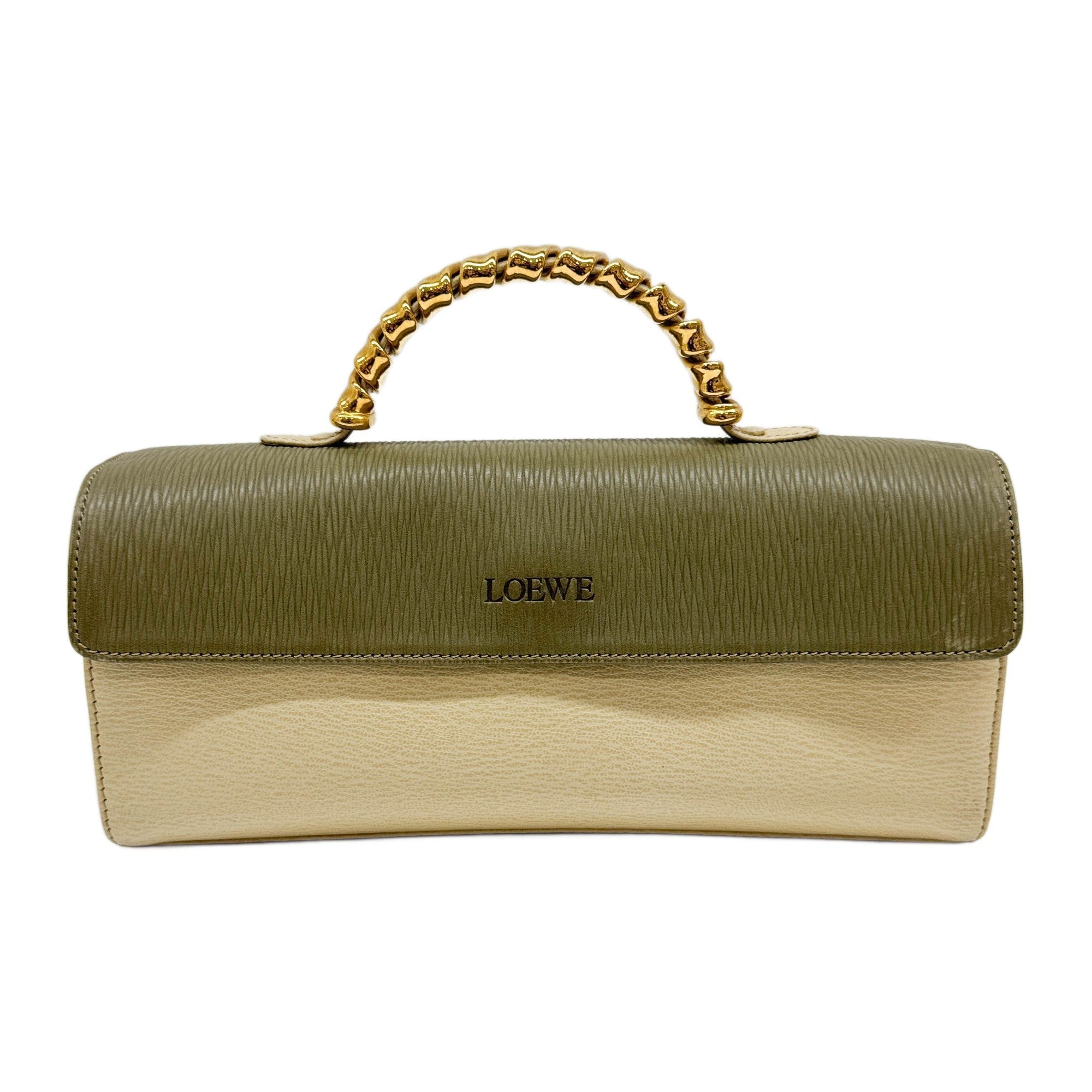 Velazquez Green Leather Hand Bag