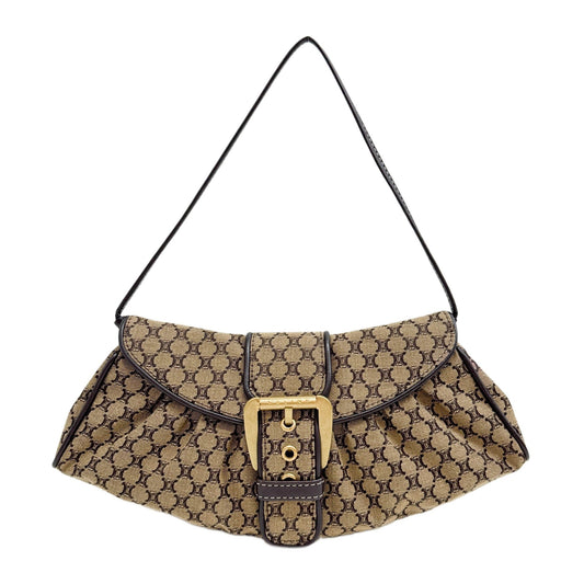 Macadam Brown Canvas Shoulder Bag