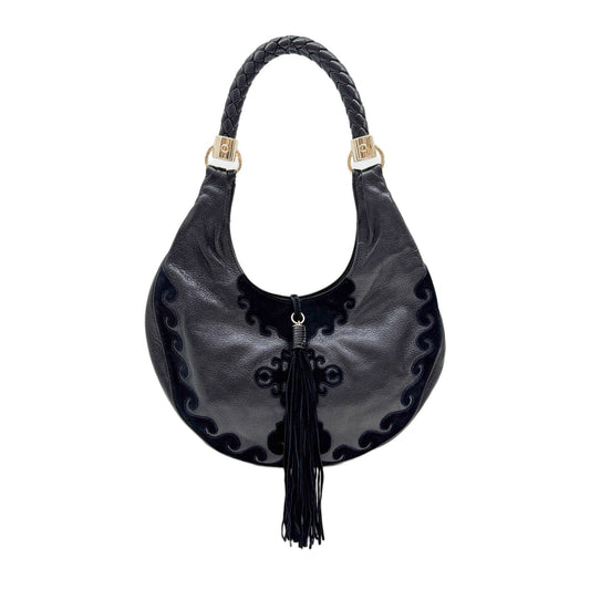 Black Leather Shoulder Bag