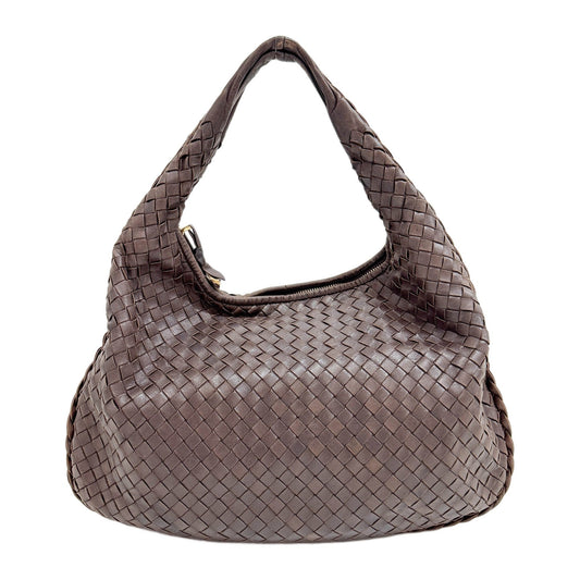 Veneta Intrecciato Brown Leather Shoulder Bag